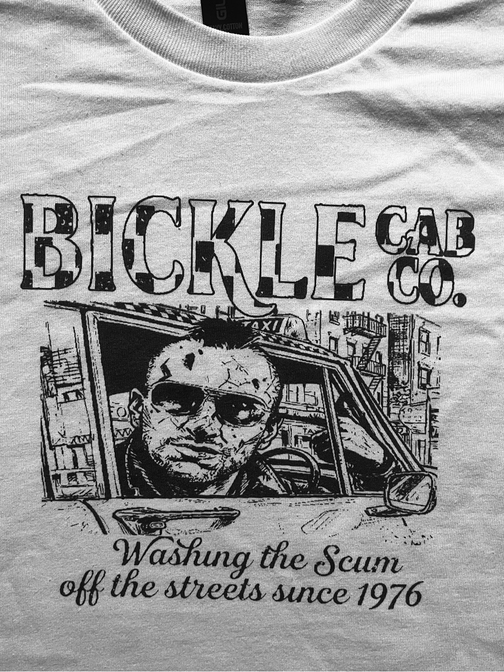 Taxi Driver movie retro punk Scorsese white unisex t-shirt